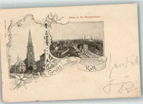 50667 W5000 Köln Kalk 802 1898 - Blick in die Hauptstraße