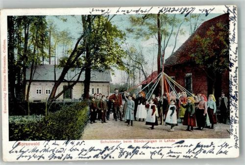 Lehde 1905 Tracht Bänderrreigen