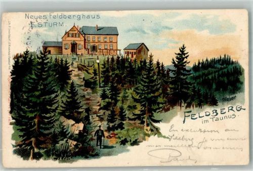 Feldberg 1904 Gasthaus Feldberghaus Lithographie