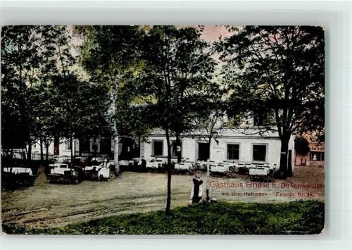 Birkenwerder Gasthaus Briese Gartenwirtschaft