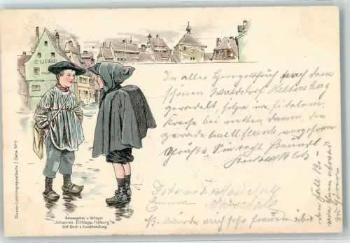 1897 Elsass-Lothringerkarte 1. Serie Nr. 9 Verlag Elchlepp
