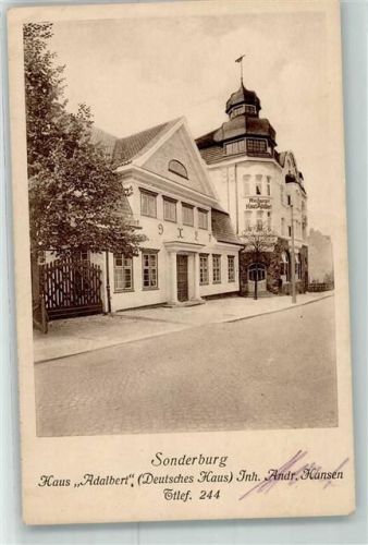 Sonderburg Gasthaus Haus Adalbert Deutsches Haus