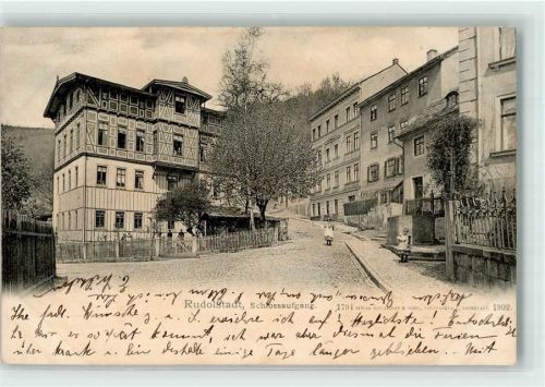 Rudolstadt 1907 Schloßaufgang