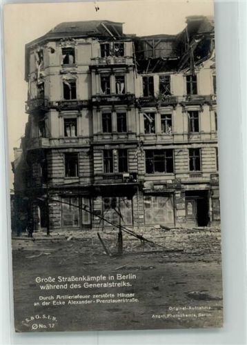 1919 S. & G.S.I.B. Nr. 12 Straßenkämpfe Ecke Alexander-Prenzlauerstr.