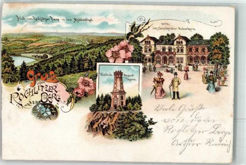 Löbau 1902 Hotel Friedrich August Turm Rochlitzerberg