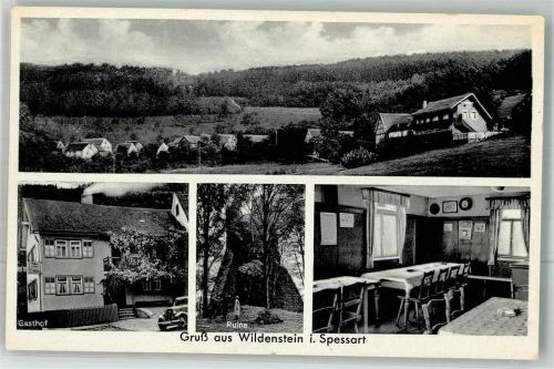 Eschau Wildenstein Gasthaus zum Wildenstein Gaststube Ruine Wildenstein