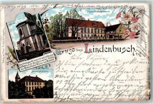 Liegnitz 1900 Kapelle Schloss Gasthaus Geisterl`s Etablissement Lindenbusch