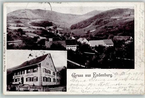 79585 W7853 Endenburg 1901 - Gasthaus Zum Pflug
