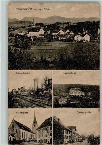 Heimenkirch Bahnhofpartie Krankenhaus Kirchenplatz