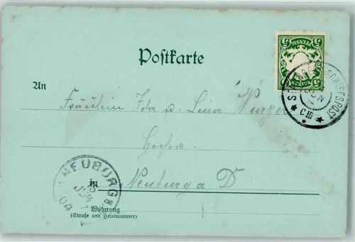 Starnberg Schiffspost 14. Juni 1904