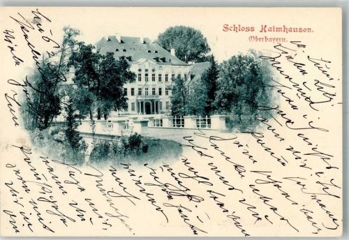 Haimhausen 1901 Adelskorrespondenz Schloss
