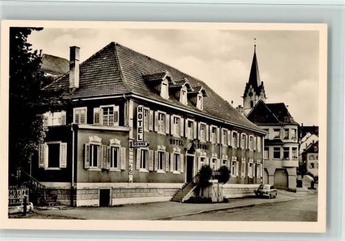 Engen 1958 Hotel Sonne , sehr gute Erhaltung AK
