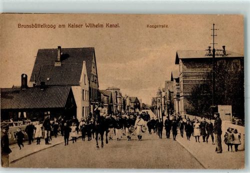 Brunsbüttelkoog Koogstraße Am Kaiser Wilhelm Kanal