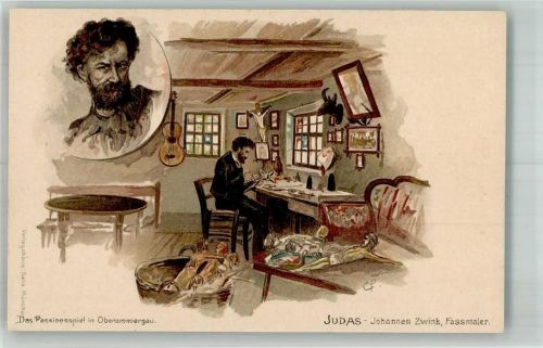 Oberammergau Judas Johannes Zwink ; Fassmaler Passionsspiel