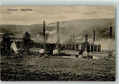Nilvange 1915 Hütte Friede Nilvingen Feldpost WK I 11. Komp. Landw. Inf. Regt. Nr 15