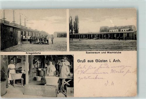 Güsten 1915 Kriegsküche Speiseraum Wachtstube