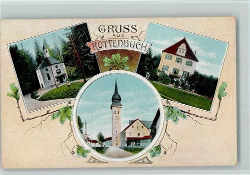 82401 W8121 Rottenbuch , Oberbay 1908 - Schöne AK