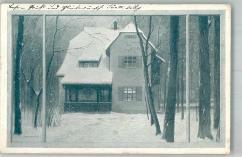 82131 W8035 Gauting 1909 Foto AK Winter