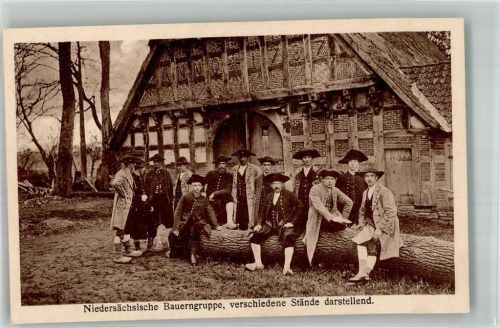 Gehrde 1924 400 jähriges Jubelschützenfest 1924 Kirchspiel Niedersächsische Bauerngruppe Stände Bauernhaus