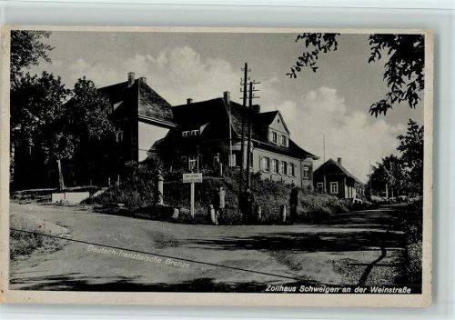 Schweigen 1940 Deutsch-franz. Grenze - Zollhaus