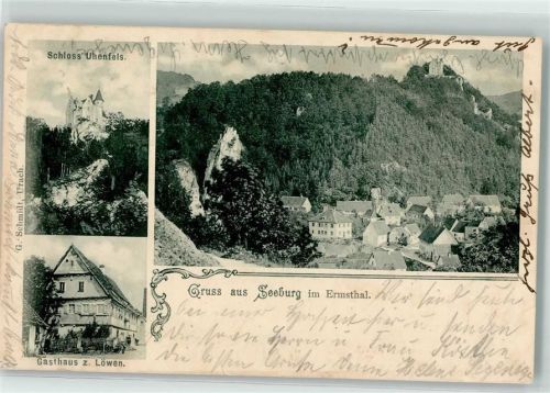 Seeburg 1901 Schloss Uhlenfels Gasthaus Zum Löwen Ermsthal