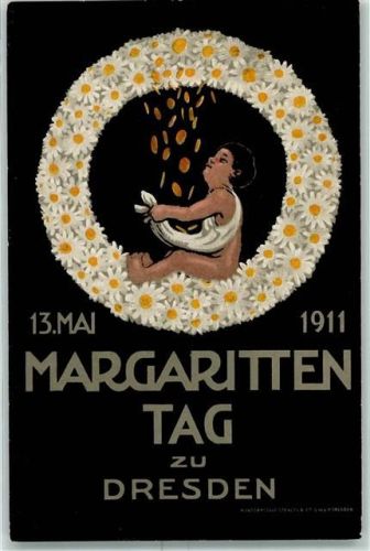 Dresden Margeritentag sign. Werner Hahmann AK