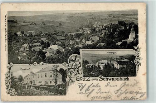 Schwarzbach 1901 Rittergut Gasthaus