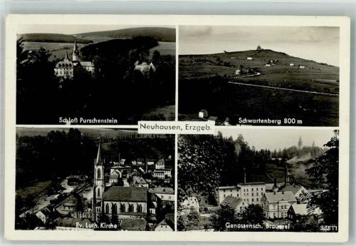 Neuhausen Schloss Purschenstein Ev. Luth. Kirche Schwartenberg