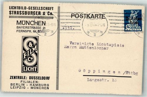 München 1920 Lichtbild Gesellschaft Strassburger & Co
