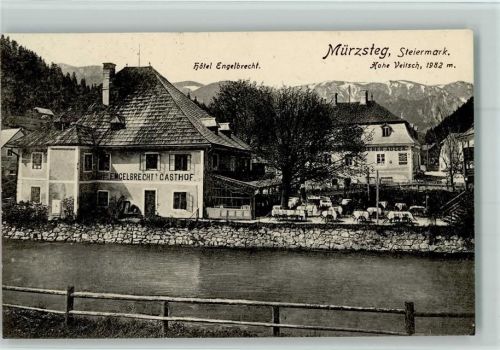 Mürzsteg 1911 Hotel Engelbrecht AK