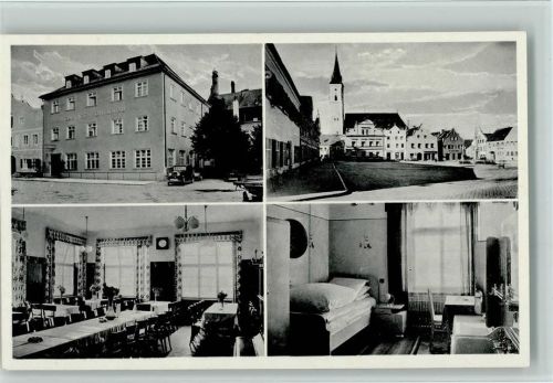 Frontenhausen 1930-40 Gasthaus und Hotel Röhrl mit Innenansichten