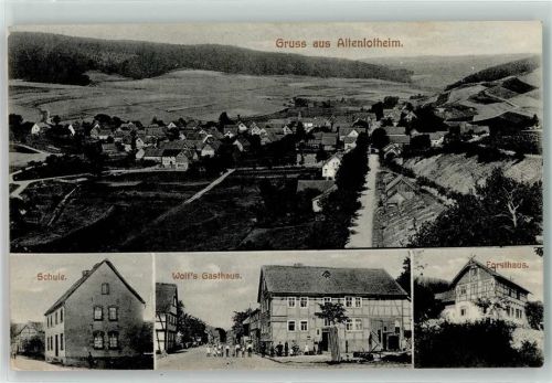 Altenlotheim Schule Wolf`s Gasthaus Forsthaus
