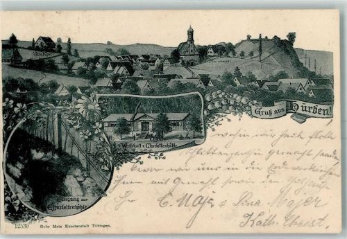 Hürben 1900 Gasthaus Zur Charlottenhöhle