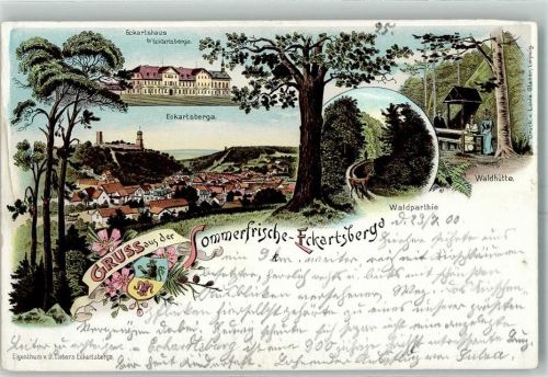 Eckartsberga Eckartshaus Waldpartie Waldhütte