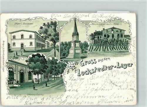 Lockstedter Lager 1901 Offiziers Baracken Offiziers-Casino Denkmal