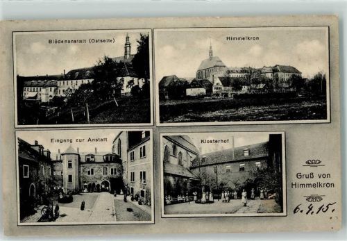 Himmelkron 1915 Blödenanstalt Ostseite Klosterhof