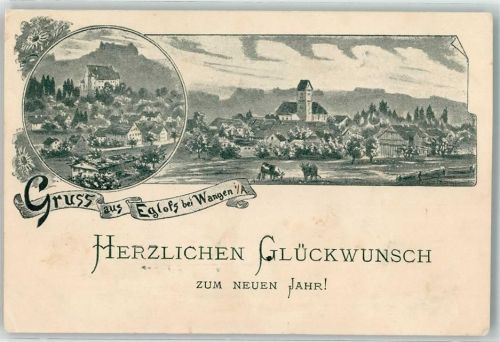 Eglofs Neu Jahr Schloß Syrgenstein Kühe