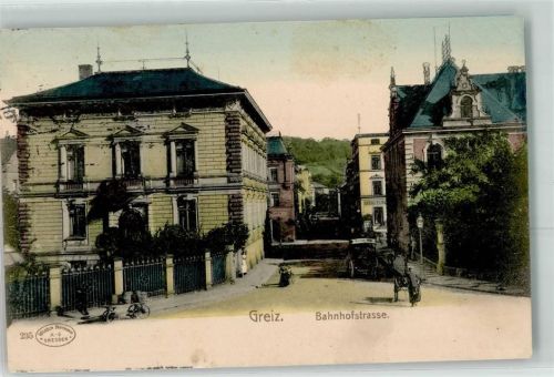 Greiz 1908 Bahnhofstraße