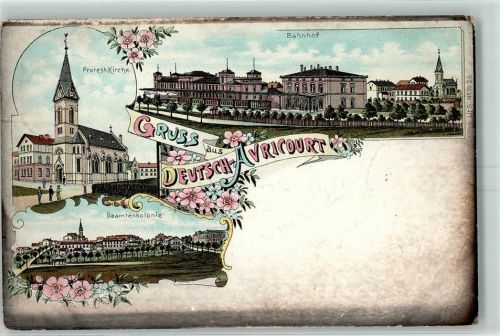 Avricourt 1900 Gruss aus Bahnhof Beamtenkolonie AK
