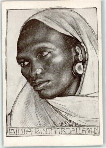 Astarifrau Aida Binti Abdalla Saidi Lettow Truppe sign. Walter von Rucketschell