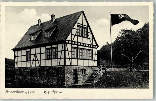 Birresborn H.J. Heim Hakenkreuzfahne AK WK II