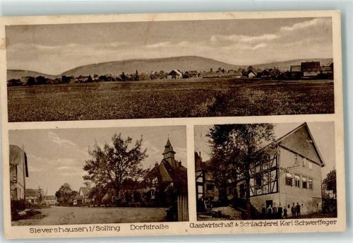 Sievershausen Dorfstraße Gasthaus Schlachterei Karl Schwertfeger