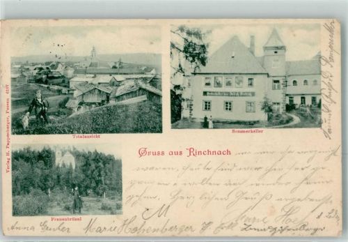 Rinchnach 1901 Frauenbrünnl Gasthaus Sommerkeller