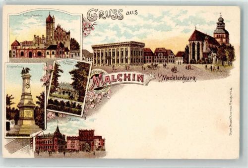 Malchin Schloß Basedow Kriegerdenkmal Schloß Remplin
