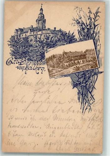 Meisdorf 1895 Vorläufer Gasthaus zum Falken Burg Falkenstein