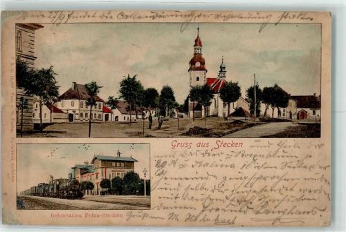 Stoky 1902 Bahnstation Polna Stecken Eisenbahn