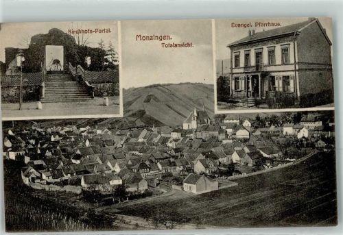 Monzingen Kirchhofs-Portal Evangel. Pfarrhaus
