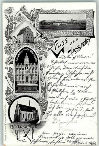 Haßfurt 1903 Rathaus Ritterkapelle Hauptaltar
