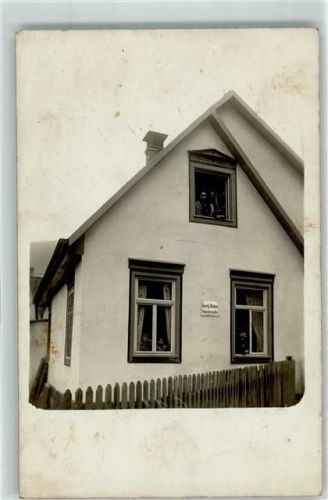 Schramberg 1910 Wohnhaus Emailleschild Georg Steiner Ort lt. Stempel