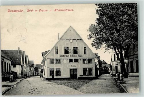 Bramsche Grosse- und Münsterstraße Gasthaus zum deutschen Hause